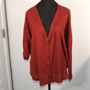 Urban Outfitters Out From Under Waffle Knit Oversized Sweater Small